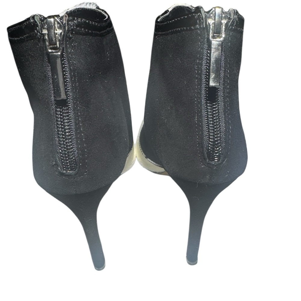 Victoria's Secret Womens Sexy Stiletto Spectator Black White Party Ankle Boots - Picture 4 of 11